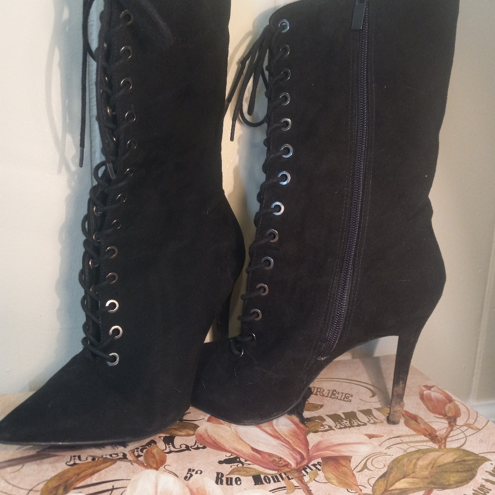 Black Laced Boot